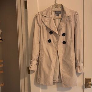 Ann Taylor Light Tan Trench Coat